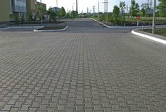 Тротуарная плитка Двойное Т (80мм) Золотой мандарин, серый