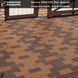 Тротуарна плита Кирпич без фаски (60мм) Золотий мандарин, коричневий
