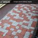 Тротуарная плитка Старый город (40мм) Золотой мандарин, Коралл (граниты на красном)