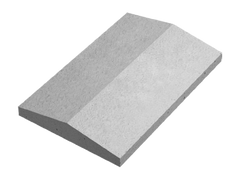 Крышка для заборов — двускатная (75мм) Avenu, серый