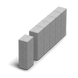Стовпчик фігурний квадратний (100х250х80мм) Золотий мандарин, сірий