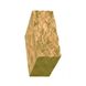 Столбик декоративный (500х175х150мм) Золотой мандарин, горчичный